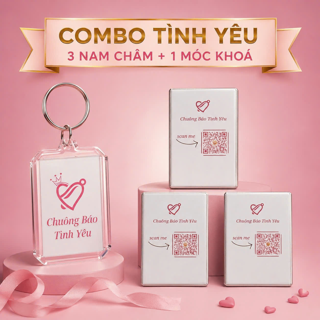 combo 3 ảnh nam châm + 1 móc khóa