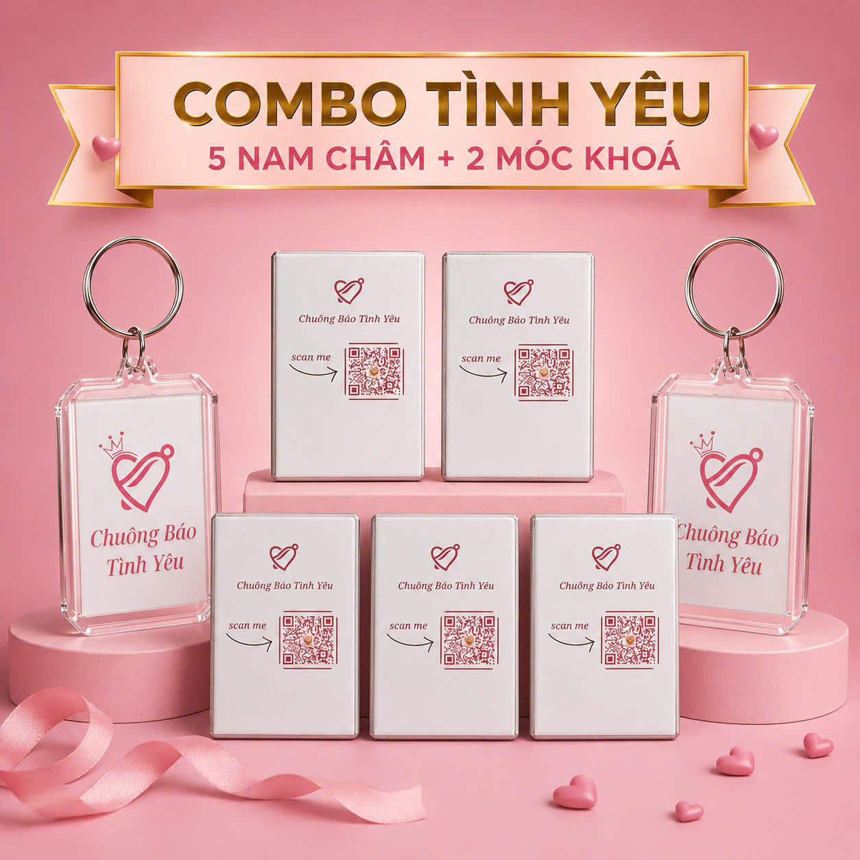 combo 5 ảnh nam châm +2 móc khóa