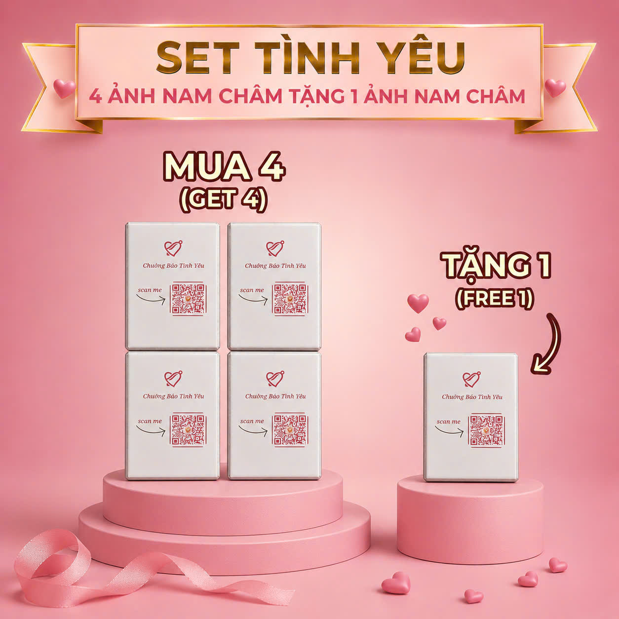 sét 4 ảnh nam châm tặng 1 ảnh nam châm